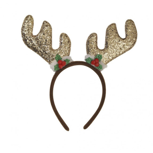 Gold - Front - Eurowrap Antler Headband