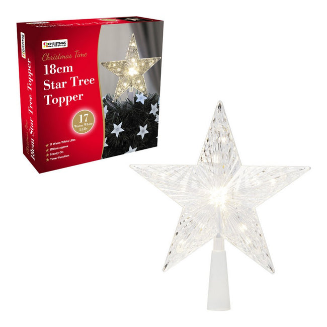 Warm White - Back - Christmas Workshop Star Tree Topper