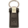 Black - Front - Arsenal FC Leather Keychain