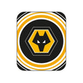 Black-White-Gold - Front - Wolverhampton Wanderers FC Fleece Pulse Blanket