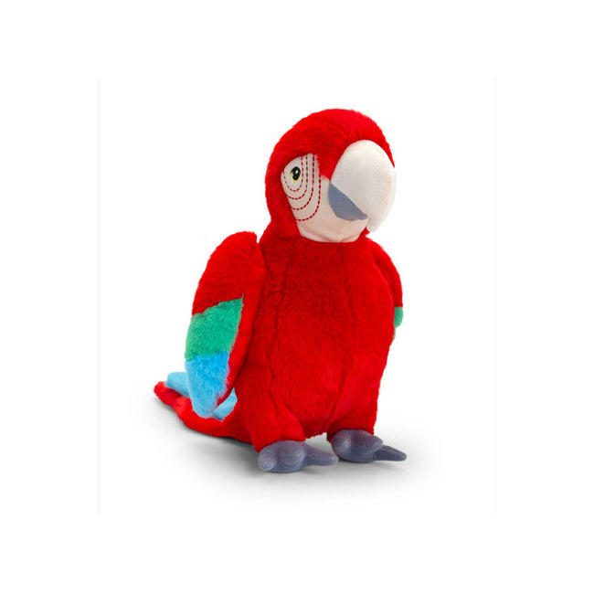 Red - Front - Keeleco Parrot Plush Toy