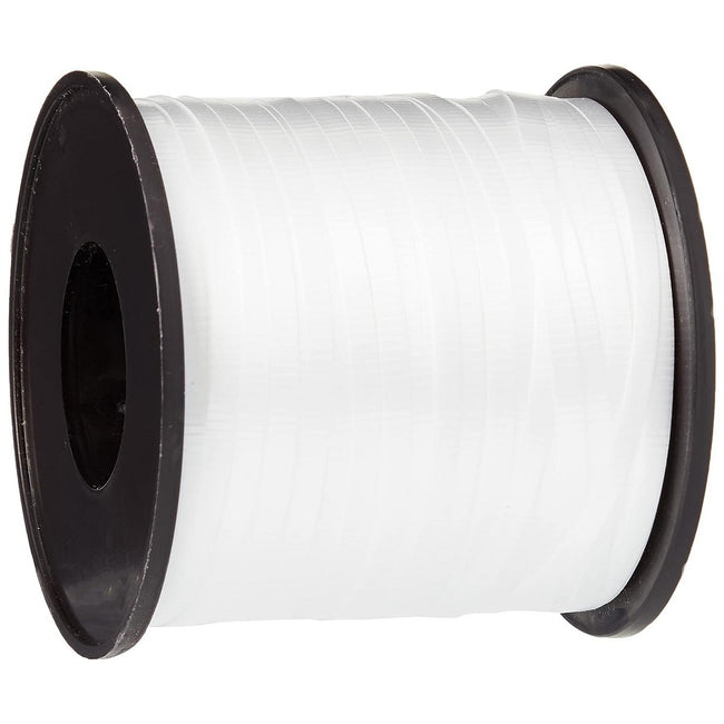 White - Back - Unique Party Plain Curling Ribbon