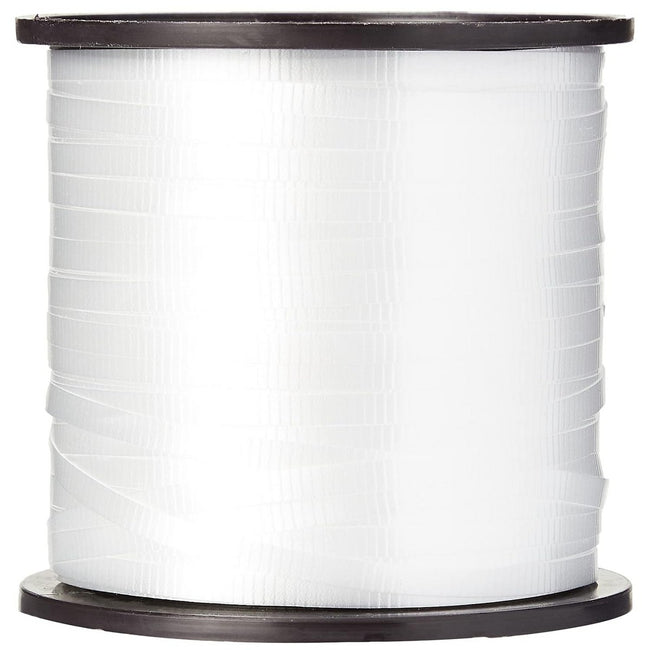 White - Front - Unique Party Plain Curling Ribbon
