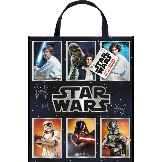 Multicolored - Front - Star Wars Logo Plastic Tote Bag