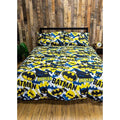 Blue-Yellow-Black - Lifestyle - Batman Reversible Camo Duvet Set