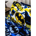 Blue-Yellow-Black - Close up - Batman Reversible Camo Duvet Set