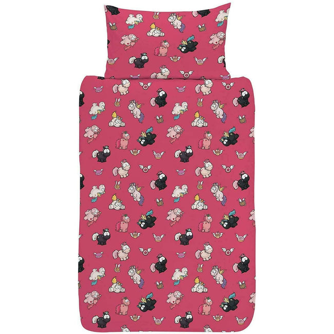 Blue-Pink - Back - Theodor & Friends Unicorn Duvet Set