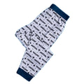 Navy Blue-Gray - Side - Top Gun Mens Logo Cuffed Pajama Set