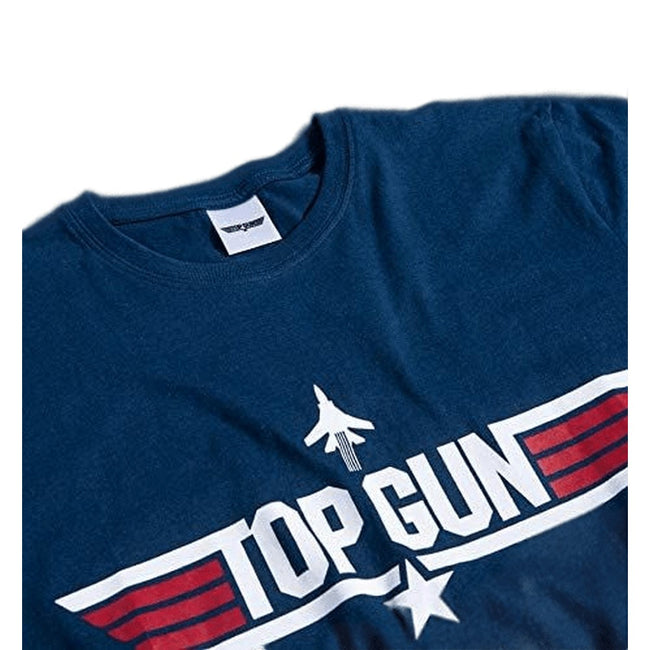 Navy Blue-Gray - Lifestyle - Top Gun Mens Logo Cuffed Pajama Set