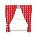Red - Front - Liverpool FC Repeat Crest Curtains