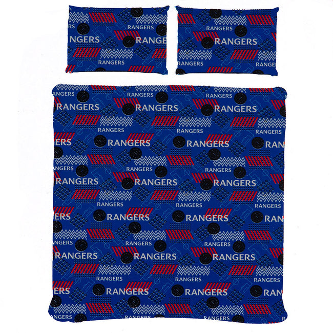 Royal Blue-White-Red - Back - Rangers FC Pulse Duvet Set