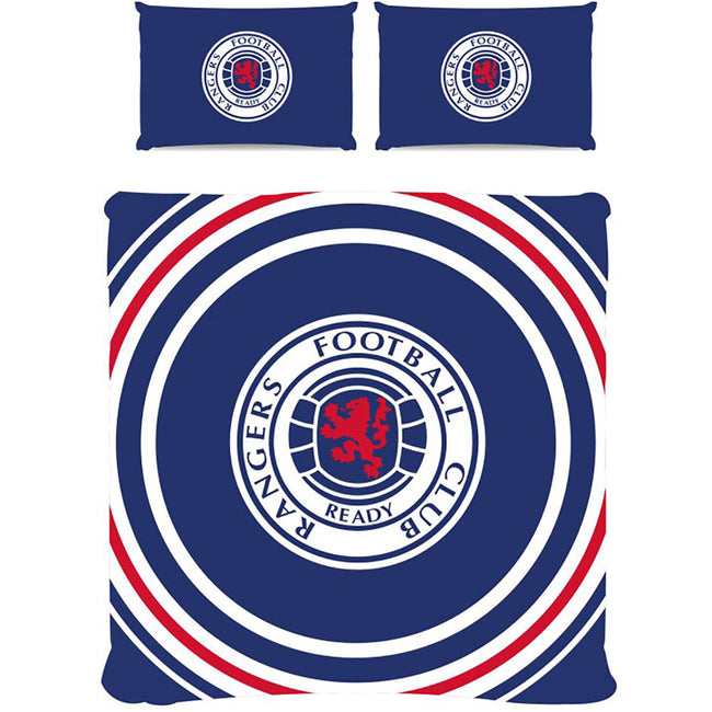 Royal Blue-White-Red - Front - Rangers FC Pulse Duvet Set