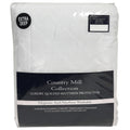 White - Front - Country Mill Quilted Mattress Protector