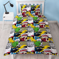 Multicolored - Back - Marvel Comics Scribble Rotary Duvet Cover Set