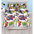 Multicolored - Side - Marvel Comics Scribble Rotary Duvet Cover Set