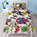 Multicolored - Front - Marvel Comics Scribble Rotary Duvet Cover Set