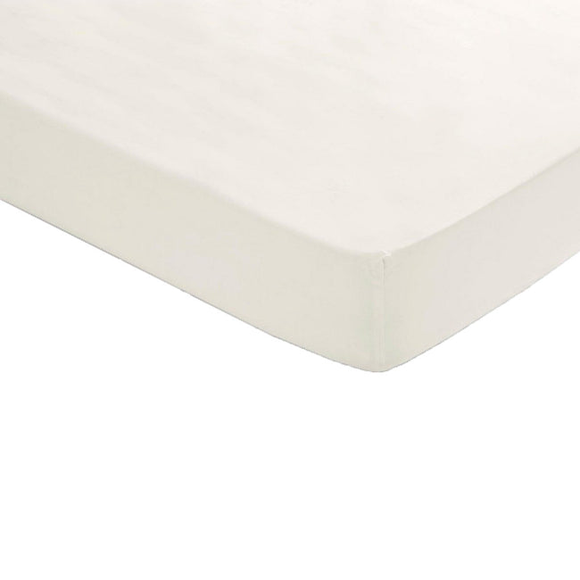Pastel Ivory - Front - Percale Fitted Sheet