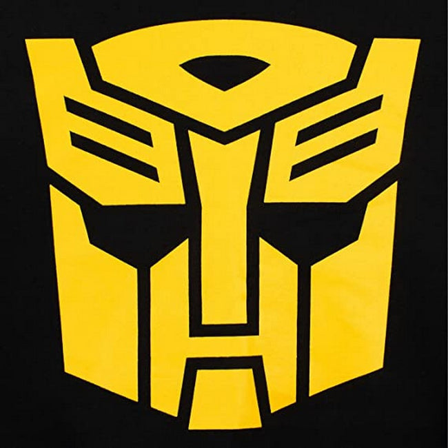 Black-Gray - Side - Transformers Mens Logo Pajama Set
