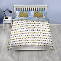 Blue-Green-White - Side - Animal Crossing Beach Duvet Set