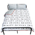 White-Gray-Black - Back - Friends Reversible Coverless Duvet