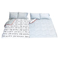 White-Gray-Black - Front - Friends Reversible Coverless Duvet