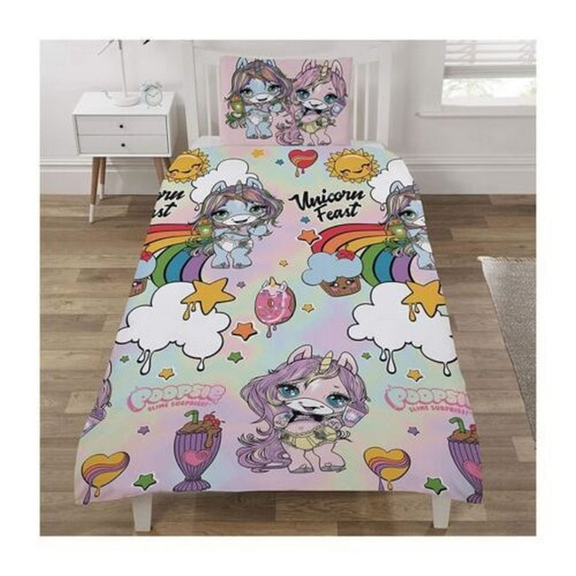 Multicolored - Side - Poopsie Slime Icon Duvet Set