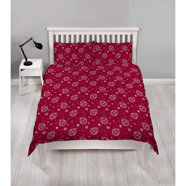 Red - Back - Harry Potter Noel Double Duvet Set
