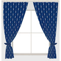 Blue - Front - Tottenham Hotspur FC Repeat Crest Curtains