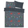 Multicolored - Front - Justice League Graphic Grid Reversible Duvet Set
