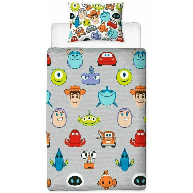 Multicolored - Front - Disney Pixar Emoji Duvet Cover Set