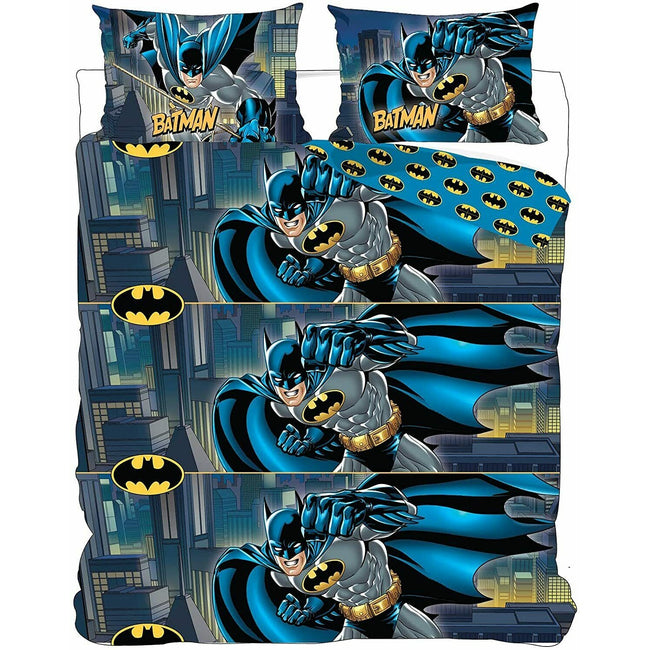 Blue-Black - Front - Batman Rotary Duvet Set