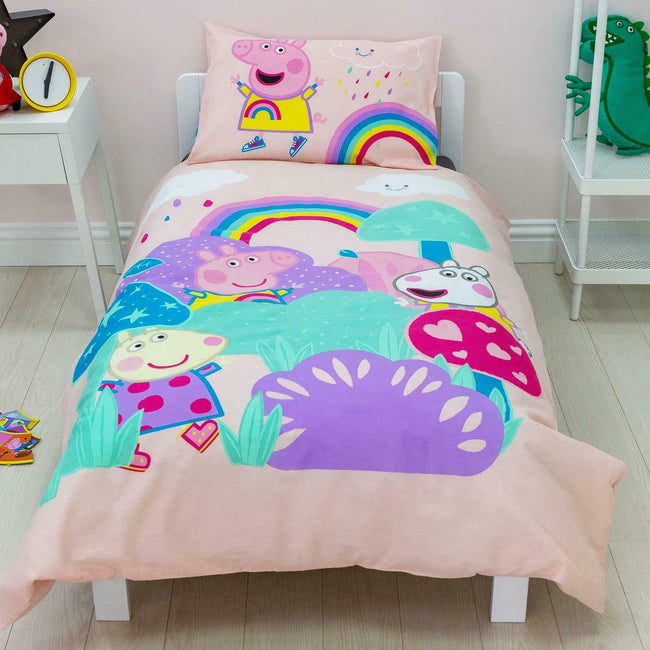 Pink - Front - Peppa Pig Storm Duvet Set