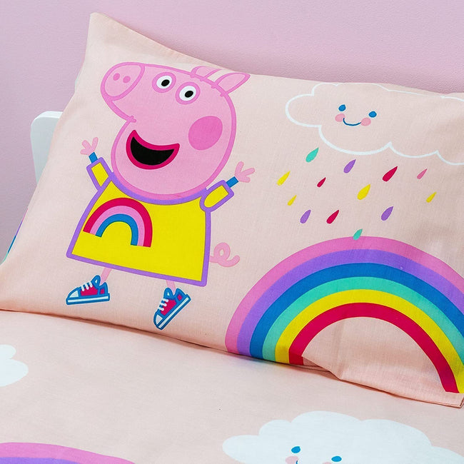 Pink - Side - Peppa Pig Storm Duvet Set