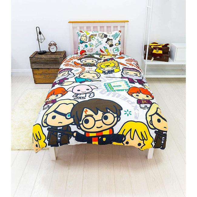 Multicolored - Side - Harry Potter Scene Reversible Duvet Set