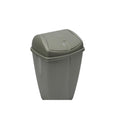 Metallic Silver - Front - TML Swing Lid Trash Can