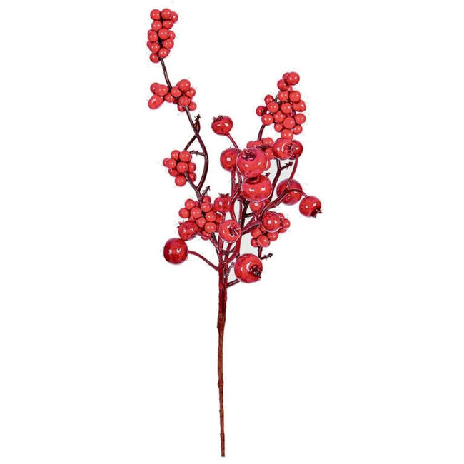 Red - Front - Premier Berry Pick Christmas Decoration