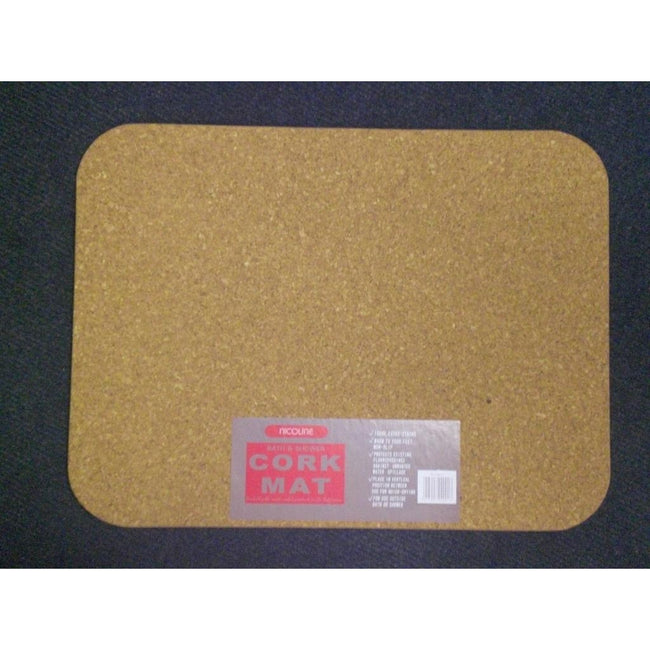 Natural - Front - Nicoline Cork Bath Mat
