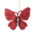 Red - Front - Davies Products Butterfly Bauble
