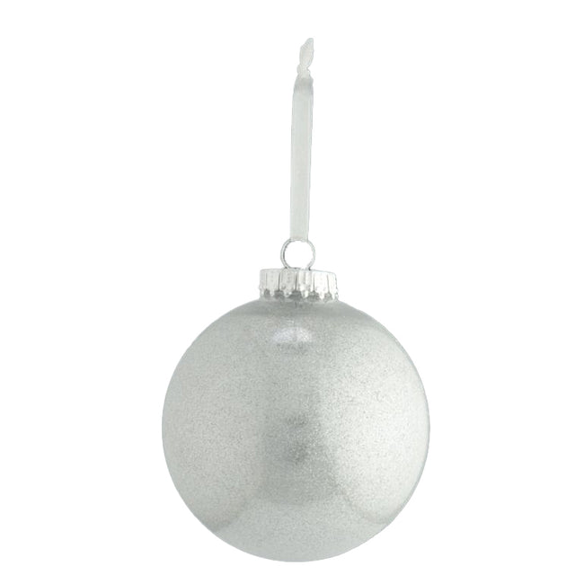 Gray - Front - Davies Products Acrylic Glitter Bauble