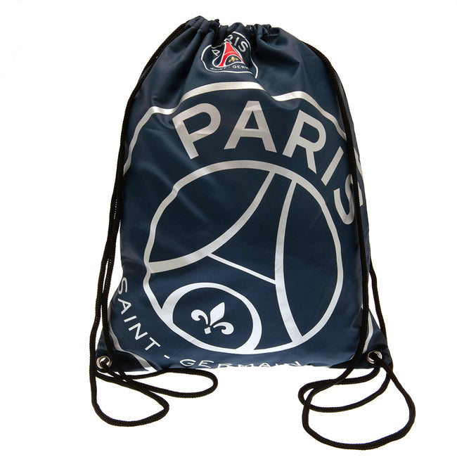 Navy - Front - Paris Saint Germain FC Colour React Gym Drawstring Bag