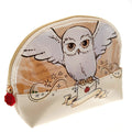Brown - Back - Harry Potter Hedwig PU Toiletry Bag