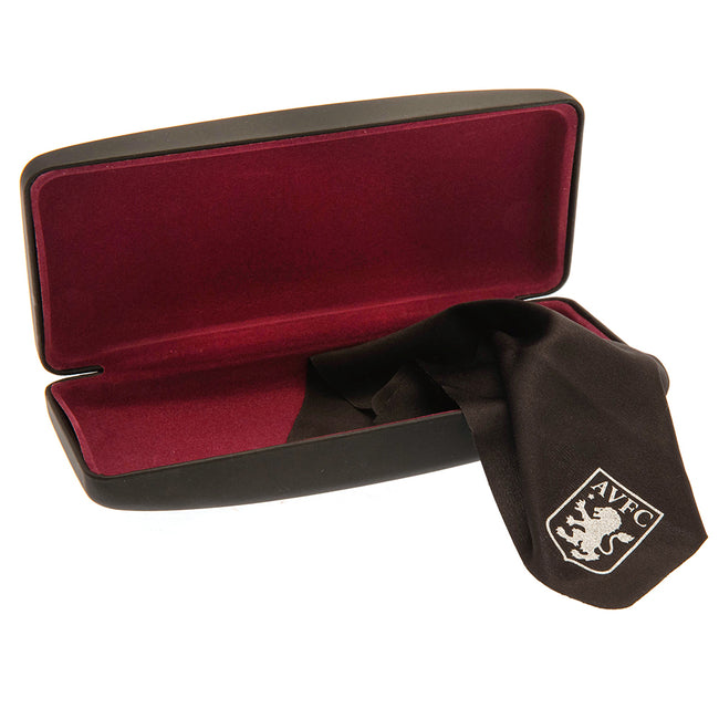Black - Back - Aston Villa FC Crest Glasses Case