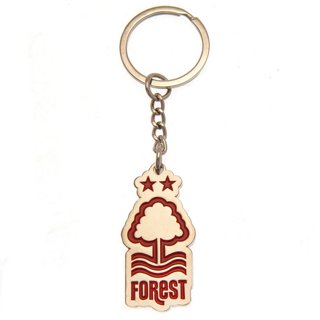 Silver-Red - Front - Nottingham Forest FC Crest Keychain