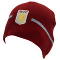 Claret Red-Pale Blue - Front - Aston Villa FC Beanie