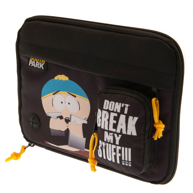 Black-White - Side - South Park Don´t Break My Stuff!!! Tablet Case