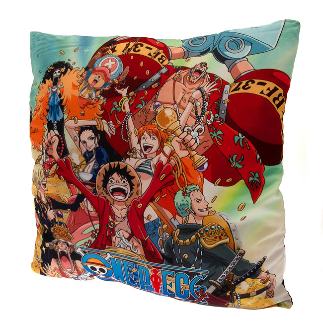 Multicolored - Front - One Piece Characters Filled Cushion