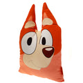 Brown-Cream - Front - Bluey Shaped Bingo Filled Cushion