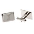 Silver - Front - Liverpool FC Stainless Steel Rectangular Cufflinks