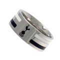 Silver - Back - Tottenham Hotspur FC Medium Color Stripe Ring