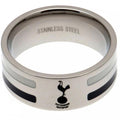 Silver - Front - Tottenham Hotspur FC Medium Color Stripe Ring